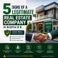 Five signs of a legitimate real estate company in Nigeria for safe property investment.