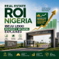 Ibeju Lekki real estate ROI graphic showing high returns, strategic location, and secure property investment in Nigeria