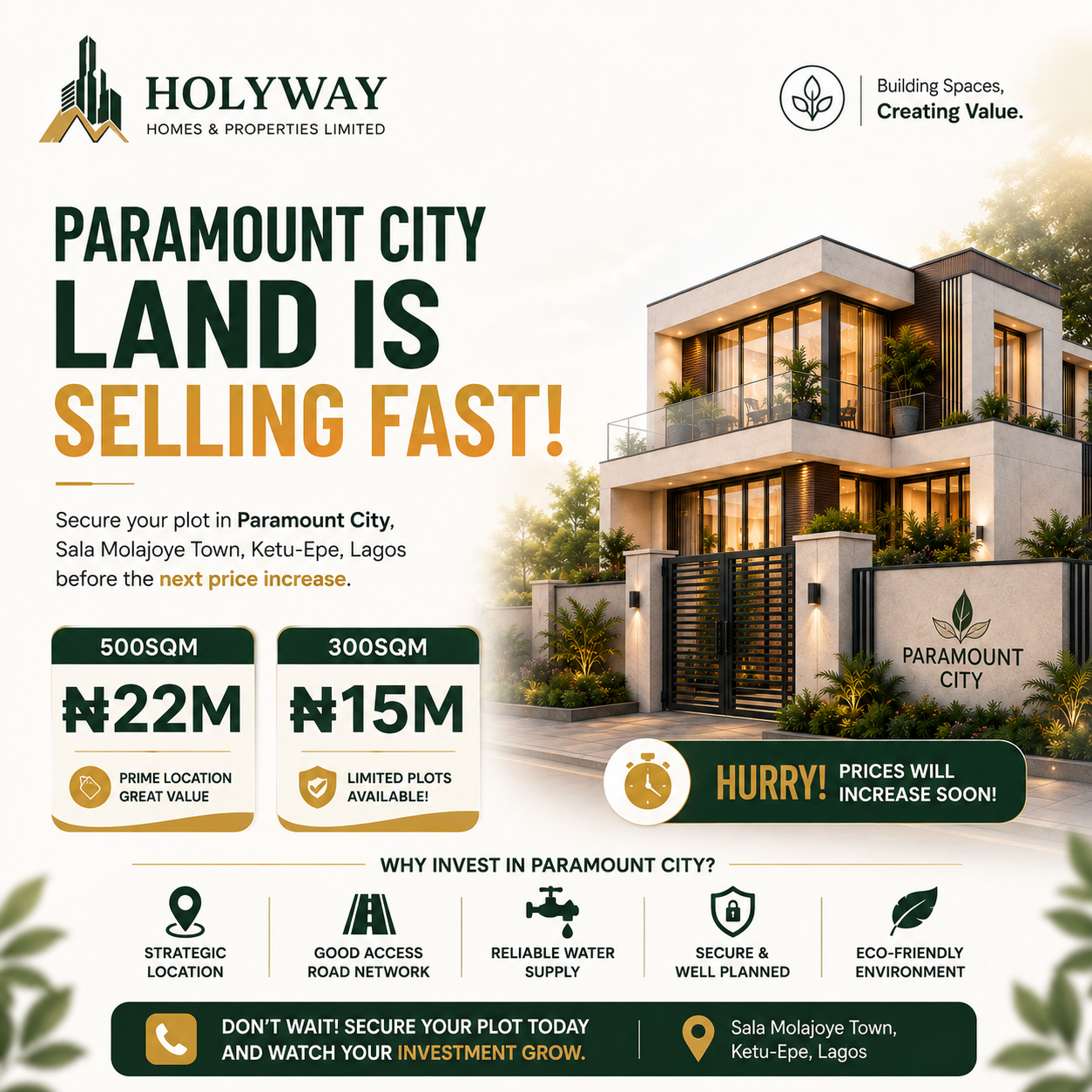 Paramount City by Holyway Homes
